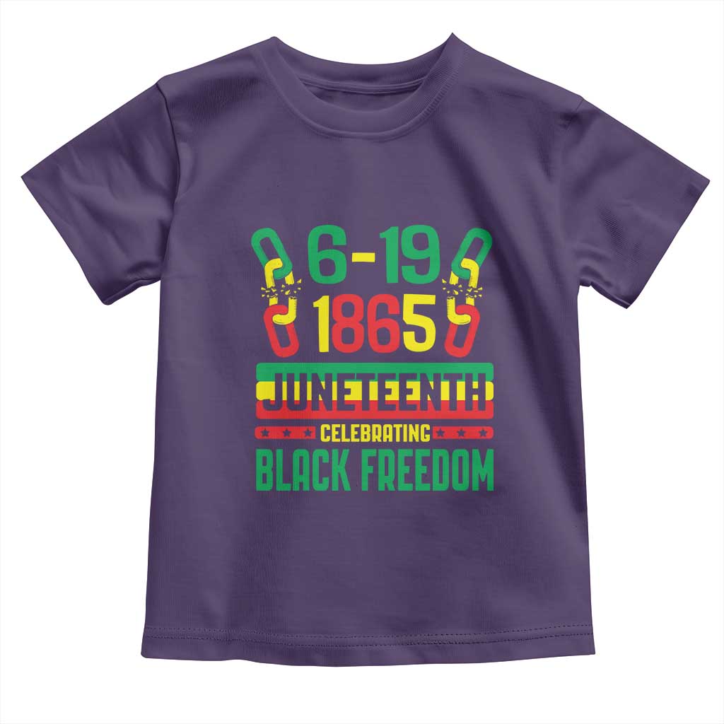 Juneteenth Toddler T Shirt Celebrating Black Freedom 1865 TS09 Purple Print Your Wear