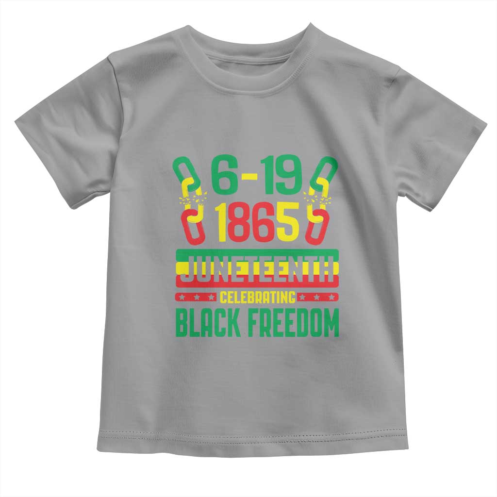Juneteenth Toddler T Shirt Celebrating Black Freedom 1865 TS09 Sport Gray Print Your Wear