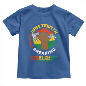 Black Freedom Juneteenth Toddler T Shirt Breaking Every Chain Since 1865 TS09 Royal Blue Print Your Wear