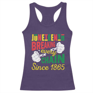 Black Pride Juneteenth Racerback Tank Top Breaking Every Chain Since 1865 TS09 Purple Print Your Wear