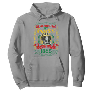 Juneteenth Hoodie Remembering My Ancestors Melanin Black Women TS09 Sport Gray Print Your Wear