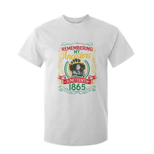 Black Women Pride Juneteenth T Shirt For Kid Remembering My Ancestors Melanin TS09 White Print Your Wear