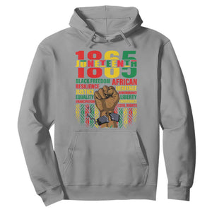 Juneteenth Hoodie 1865 Black Freedom African Resilience Remembrance TS09 Sport Gray Print Your Wear
