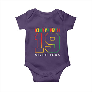 Melanin Black Freedom Juneteenth 1865 Baby Onesie TS09 Purple Print Your Wear