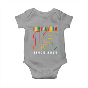 Melanin Black Freedom Juneteenth 1865 Baby Onesie TS09 Sport Gray Print Your Wear