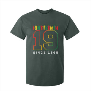 Melanin Black Freedom Juneteenth 1865 T Shirt For Kid TS09 Dark Forest Green Print Your Wear