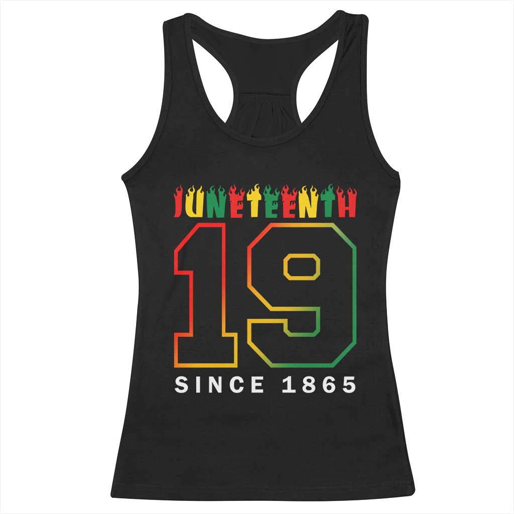 Melanin Black Freedom Juneteenth 1865 Racerback Tank Top TS09 Black Print Your Wear