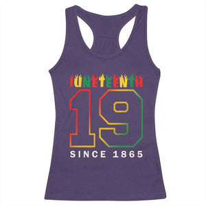 Melanin Black Freedom Juneteenth 1865 Racerback Tank Top TS09 Purple Print Your Wear