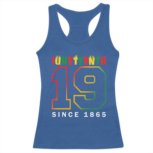 Melanin Black Freedom Juneteenth 1865 Racerback Tank Top TS09 Royal Blue Print Your Wear