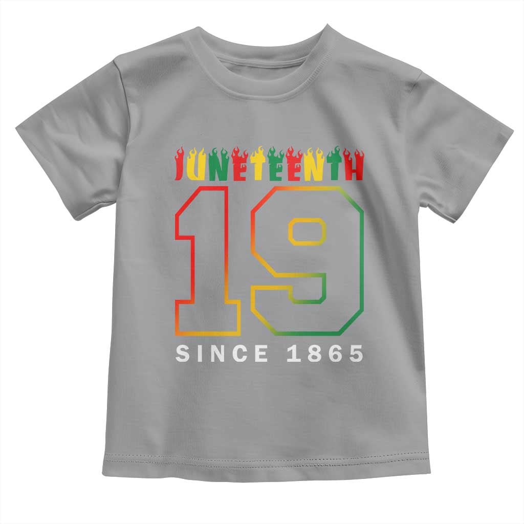 Melanin Black Freedom Juneteenth 1865 Toddler T Shirt TS09 Sport Gray Print Your Wear