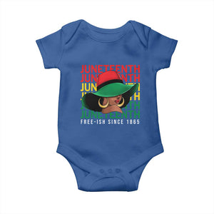 Juneteenth Baby Onesie Freeish Since 1865 Black Women Pride Melanin TS09 Royal Blue Print Your Wear