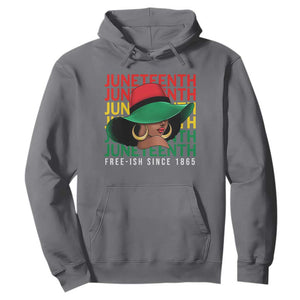Juneteenth Hoodie Freeish Since 1865 Melanin Black Women TS09 Charcoal Print Your Wear