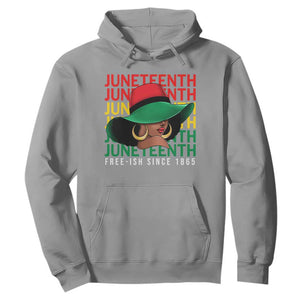 Juneteenth Hoodie Freeish Since 1865 Melanin Black Women TS09 Sport Gray Print Your Wear