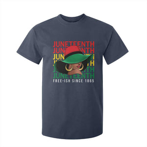 Juneteenth T Shirt For Kid Freeish Since 1865 Black Women Pride Melanin TS09 Navy Print Your Wear