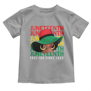 Juneteenth Toddler T Shirt Freeish Since 1865 Black Women Pride Melanin TS09 Sport Gray Print Your Wear