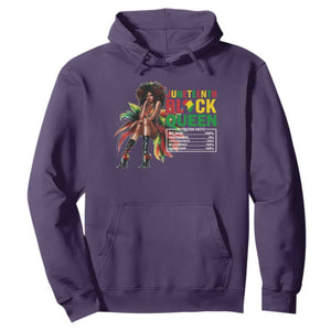 Juneteenth Hoodie Black Queen Nutritional Facts TS09 Purple Print Your Wear