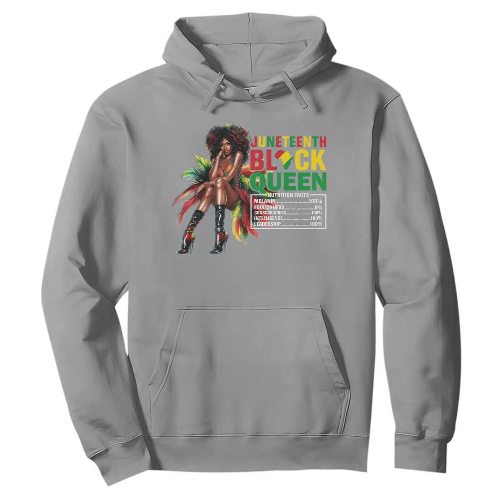 Juneteenth Hoodie Black Queen Nutritional Facts TS09 Sport Gray Print Your Wear