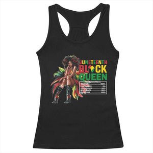 Juneteenth Racerback Tank Top Black Queen Nutritional Facts TS09 Black Print Your Wear