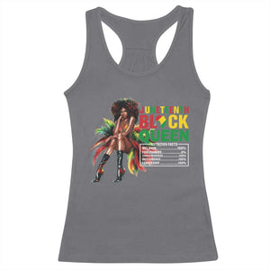 Juneteenth Racerback Tank Top Black Queen Nutritional Facts TS09 Charcoal Print Your Wear