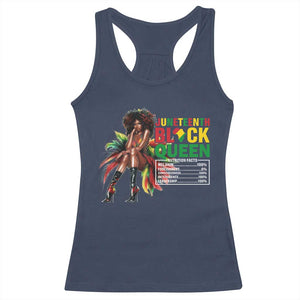 Juneteenth Racerback Tank Top Black Queen Nutritional Facts TS09 Navy Print Your Wear