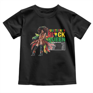 Juneteenth Toddler T Shirt Black Queen Nutritional Facts TS09 Black Print Your Wear
