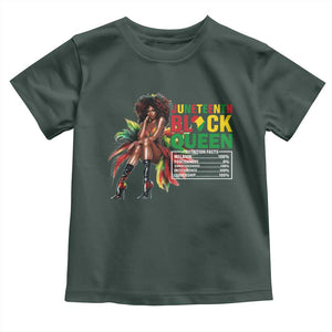 Juneteenth Toddler T Shirt Black Queen Nutritional Facts TS09 Dark Forest Green Print Your Wear