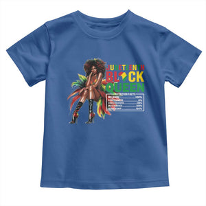 Juneteenth Toddler T Shirt Black Queen Nutritional Facts TS09 Royal Blue Print Your Wear