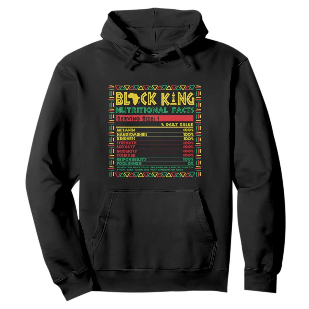 Juneteenth Hoodie Black King Nutritional Facts TS09 Black Print Your Wear