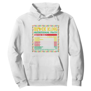Juneteenth Hoodie Black King Nutritional Facts TS09 White Print Your Wear