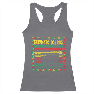 Juneteenth Racerback Tank Top Black King Nutritional Facts African American Dad Men TS09 Charcoal Print Your Wear