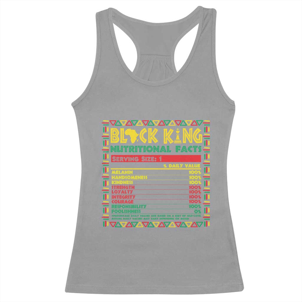 Juneteenth Racerback Tank Top Black King Nutritional Facts African American Dad Men TS09 Sport Gray Print Your Wear