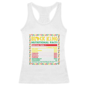 Juneteenth Racerback Tank Top Black King Nutritional Facts African American Dad Men TS09 White Print Your Wear