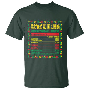 Juneteenth T Shirt Black King Nutritional Facts TS09 Dark Forest Green Print Your Wear