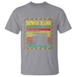 Juneteenth T Shirt Black King Nutritional Facts TS09 Sport Gray Print Your Wear