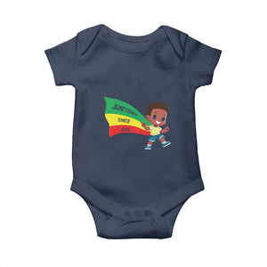 Juneteenth 1865 Cool Melanin Black Boys Kids Baby Onesie TS09 Navy Print Your Wear