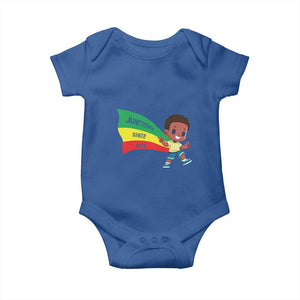 Juneteenth 1865 Cool Melanin Black Boys Kids Baby Onesie TS09 Royal Blue Print Your Wear