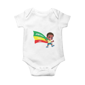 Juneteenth 1865 Cool Melanin Black Boys Kids Baby Onesie TS09 White Print Your Wear