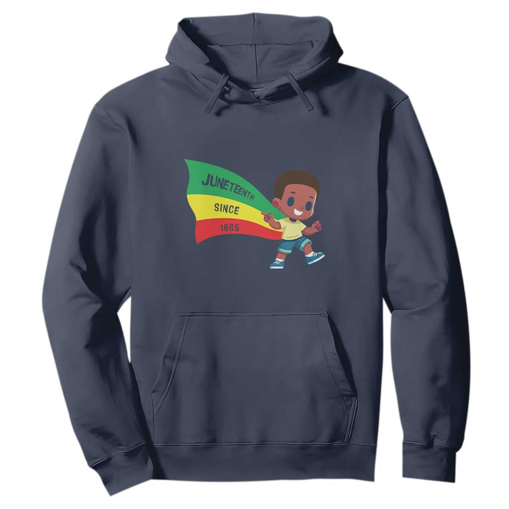 Juneteenth 1865 Cool Melanin Black Boys Kids Hoodie TS09 Navy Print Your Wear