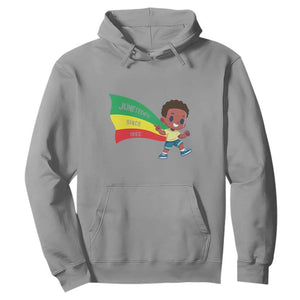 Juneteenth 1865 Cool Melanin Black Boys Kids Hoodie TS09 Sport Gray Print Your Wear