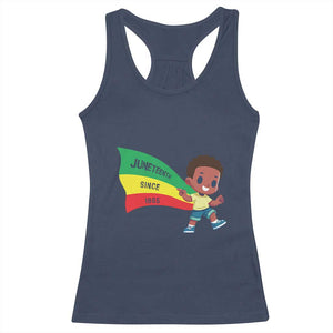 Juneteenth 1865 Cool Melanin Black Boys Kids Racerback Tank Top TS09 Navy Print Your Wear