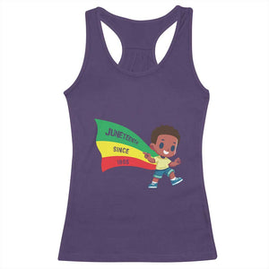 Juneteenth 1865 Cool Melanin Black Boys Kids Racerback Tank Top TS09 Purple Print Your Wear