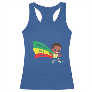 Juneteenth 1865 Cool Melanin Black Boys Kids Racerback Tank Top TS09 Royal Blue Print Your Wear