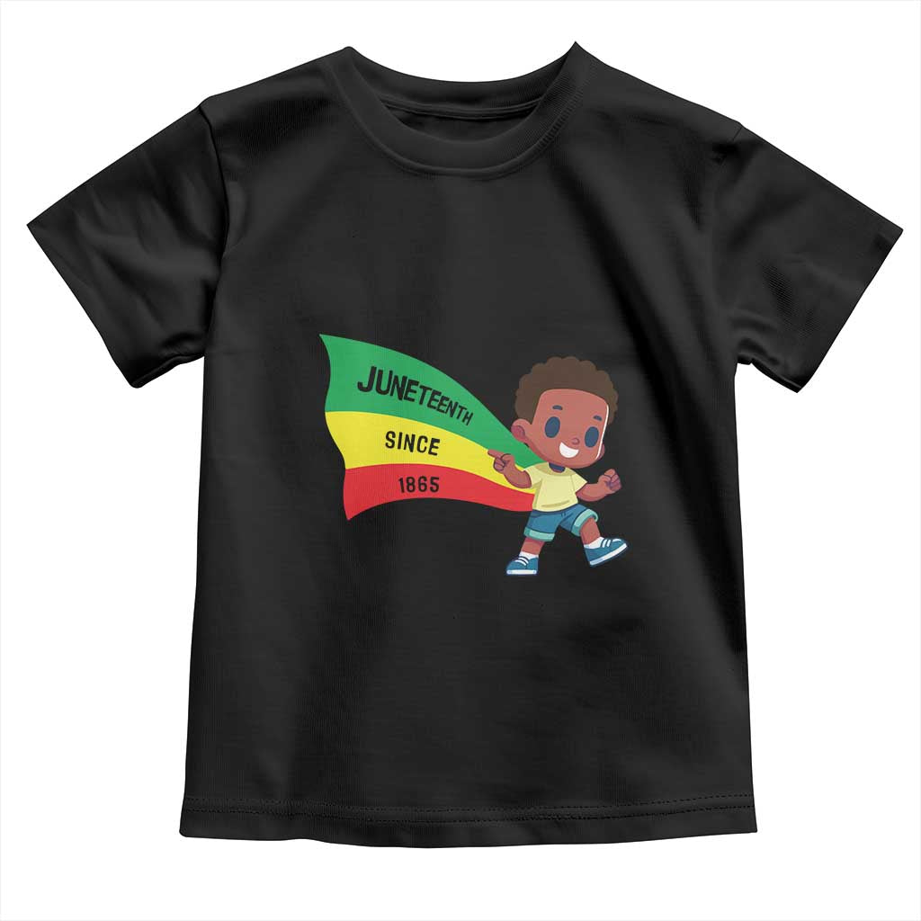 Juneteenth 1865 Cool Melanin Black Boys Kids Toddler T Shirt TS09 Black Print Your Wear