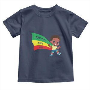 Juneteenth 1865 Cool Melanin Black Boys Kids Toddler T Shirt TS09 Navy Print Your Wear