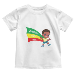 Juneteenth 1865 Cool Melanin Black Boys Kids Toddler T Shirt TS09 White Print Your Wear