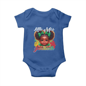 Juneteenth 1865 Little Miss Cute Melanin Black Girls Kids Baby Onesie TS09 Royal Blue Print Your Wear