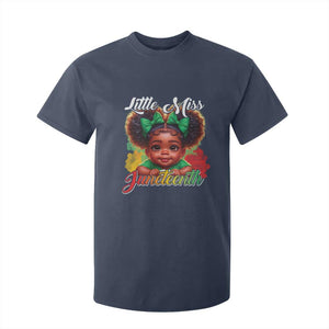 Juneteenth 1865 Little Miss Cute Melanin Black Girls Kids T Shirt For Kid TS09 Navy Print Your Wear