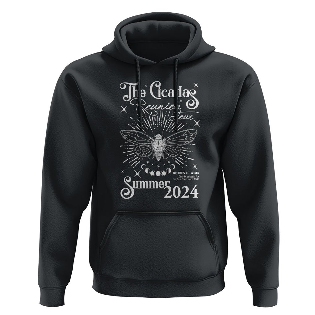 The Cicada Reunion U.S Tour 2024 Hoodie Broods XIII & XIX Cicadas Concert Fest TS09 Black Print Your Wear