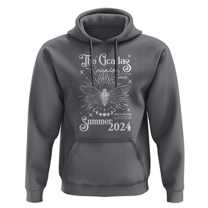The Cicada Reunion U.S Tour 2024 Hoodie Broods XIII & XIX Cicadas Concert Fest TS09 Charcoal Print Your Wear
