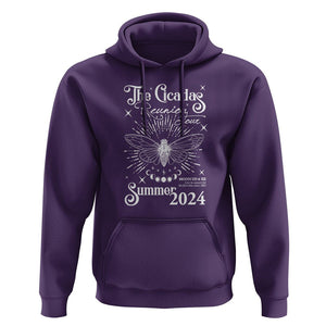 The Cicada Reunion U.S Tour 2024 Hoodie Broods XIII & XIX Cicadas Concert Fest TS09 Purple Print Your Wear